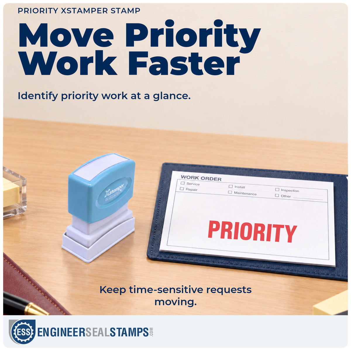 Where the "Priority" imprint fits in an office document workflow