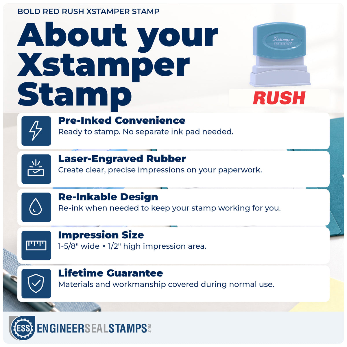 About the "Rush" Xstamper No. 1334 stamp and how to care for it