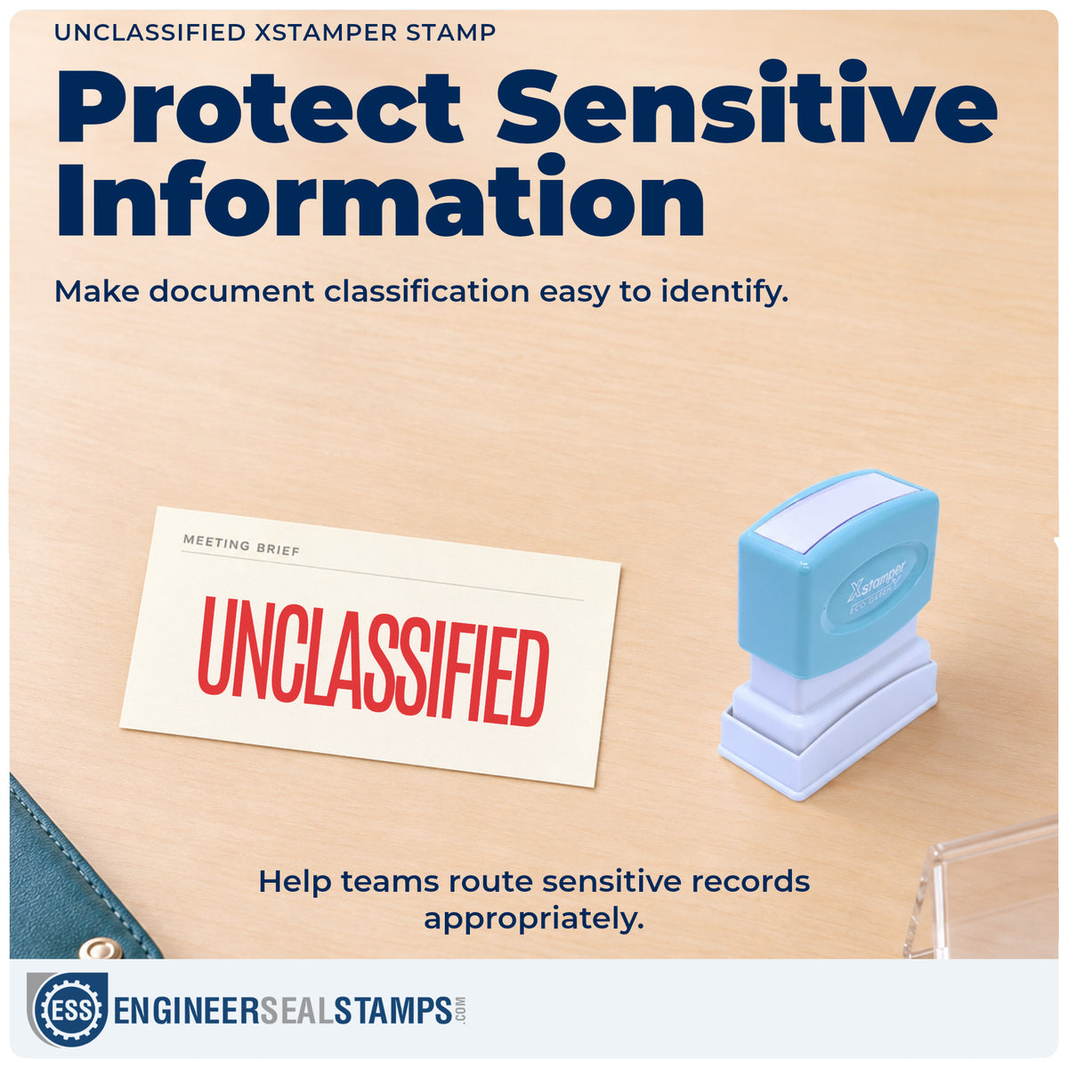 Where the "Unclassified" imprint fits in an office document workflow