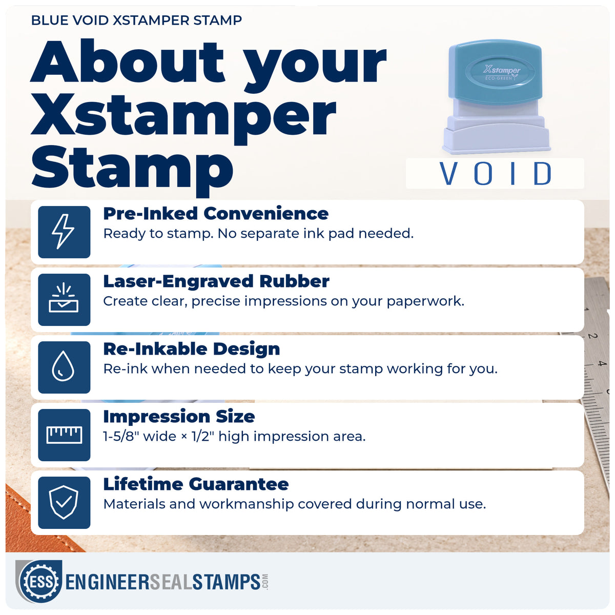 About the "Void" Xstamper No. 1117 stamp and how to care for it