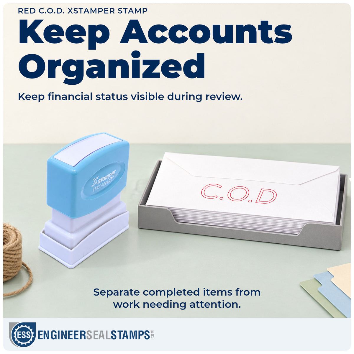 Where the "C.O.D." imprint fits in an office document workflow