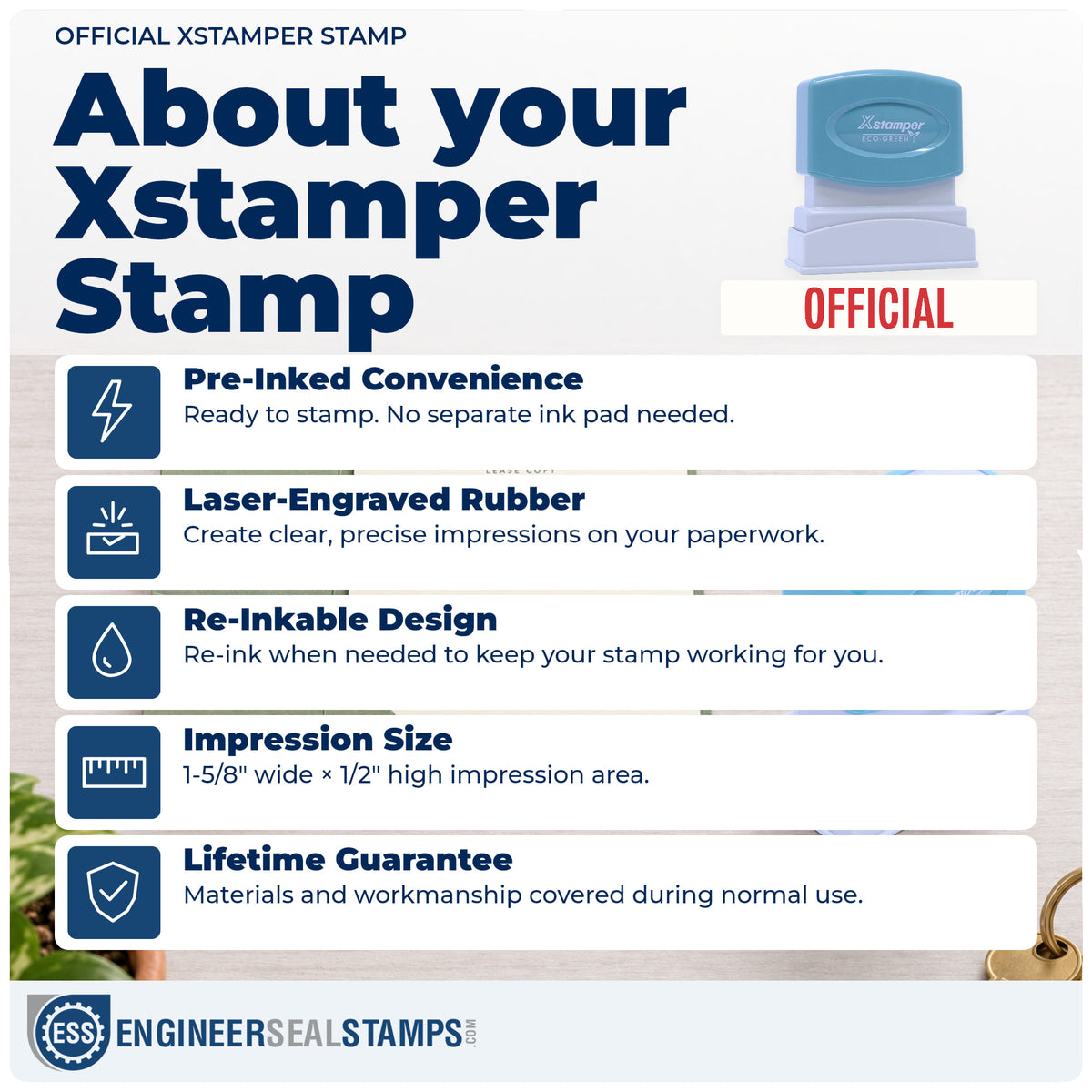 About the "Official" Xstamper No. 1072 stamp and how to care for it