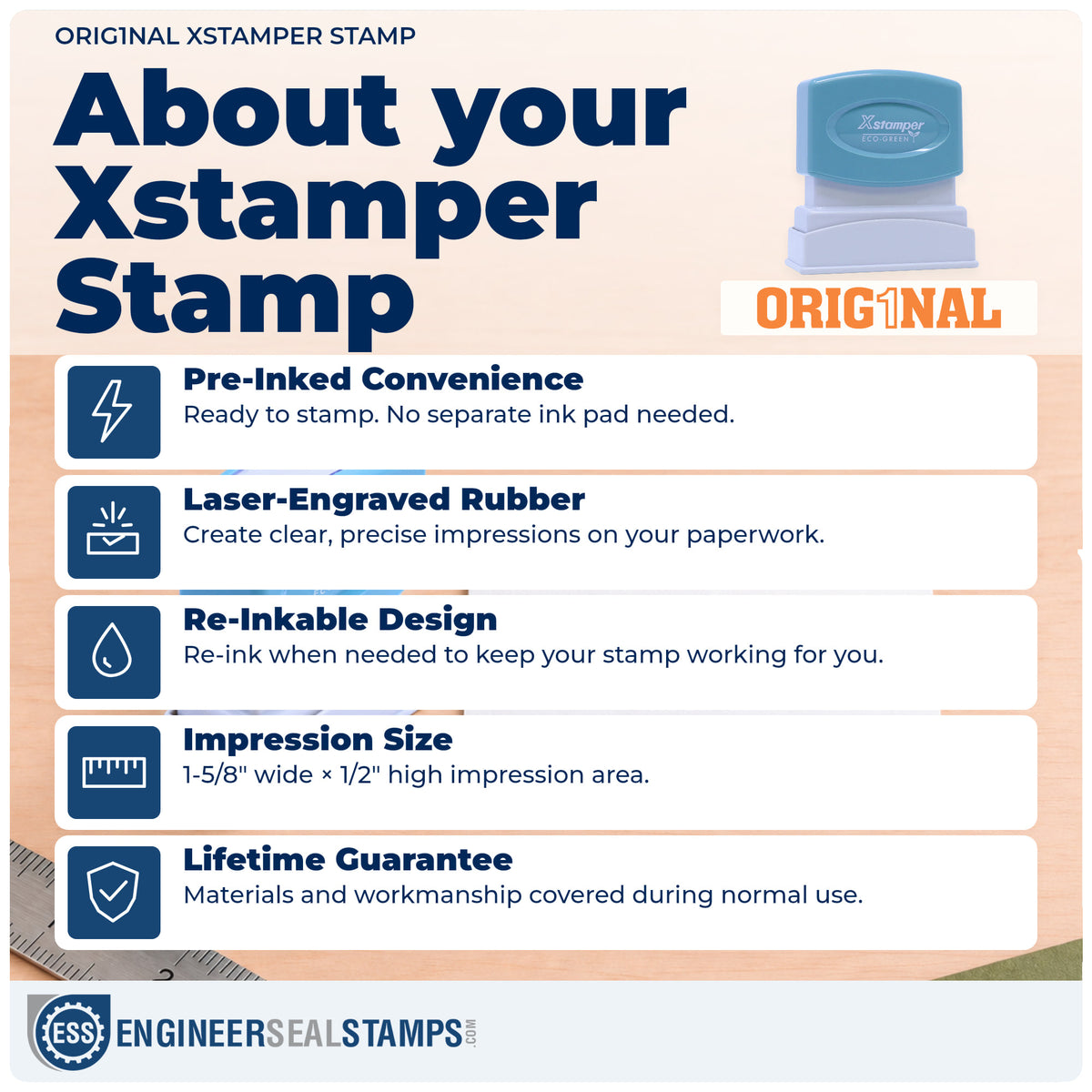 About the "Orig1Nal" Xstamper No. 1824 stamp and how to care for it