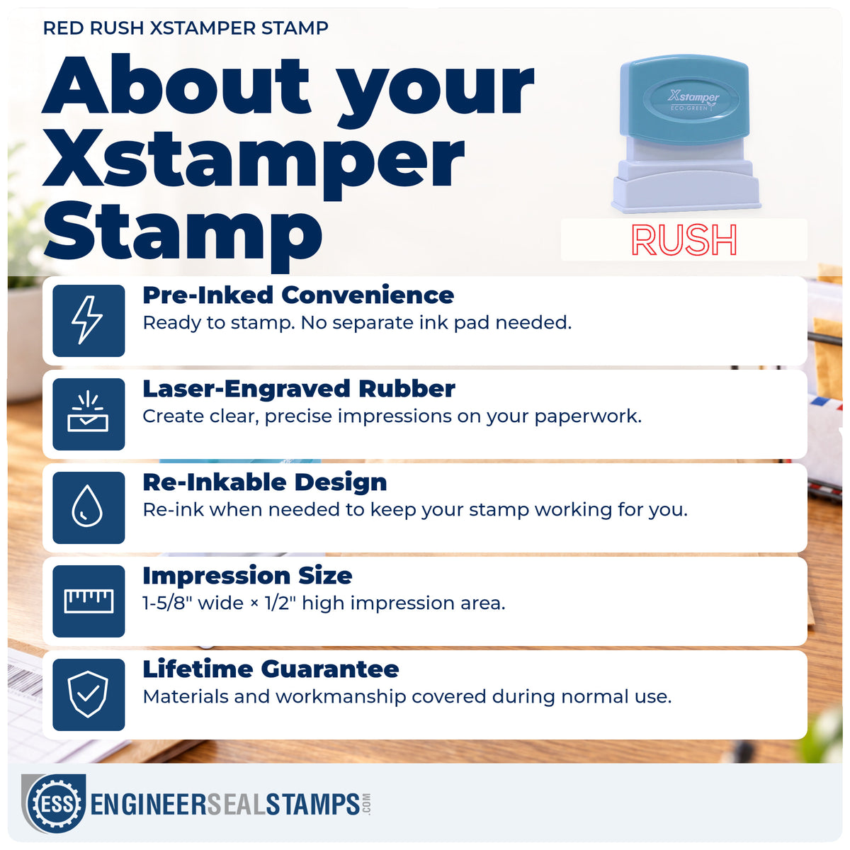 About the "Rush" Xstamper No. 1004 stamp and how to care for it
