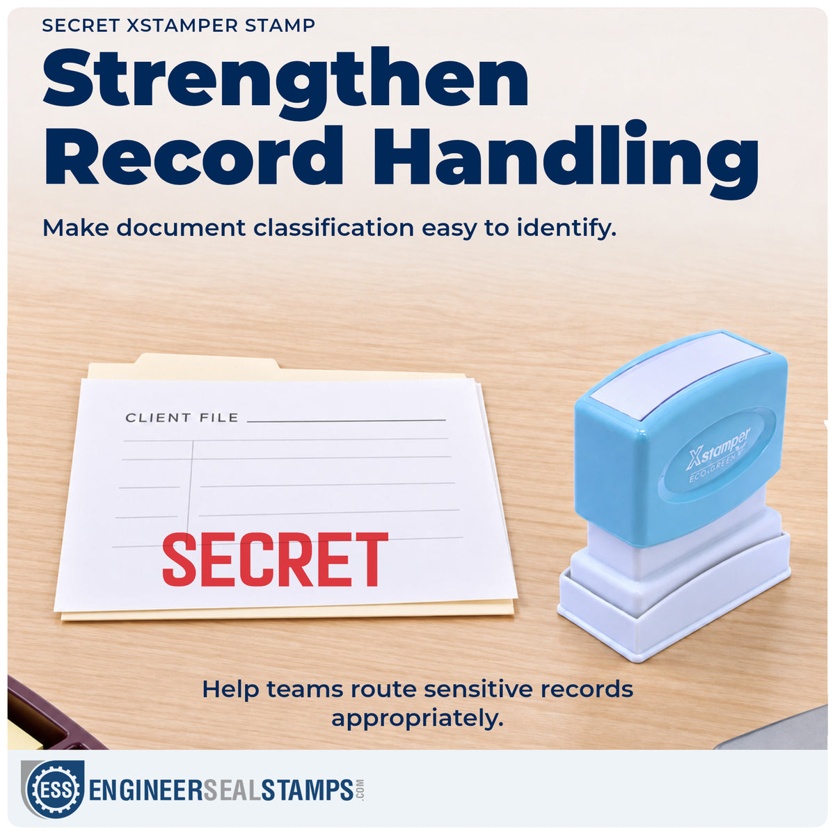 Where the "Secret" imprint fits in an office document workflow