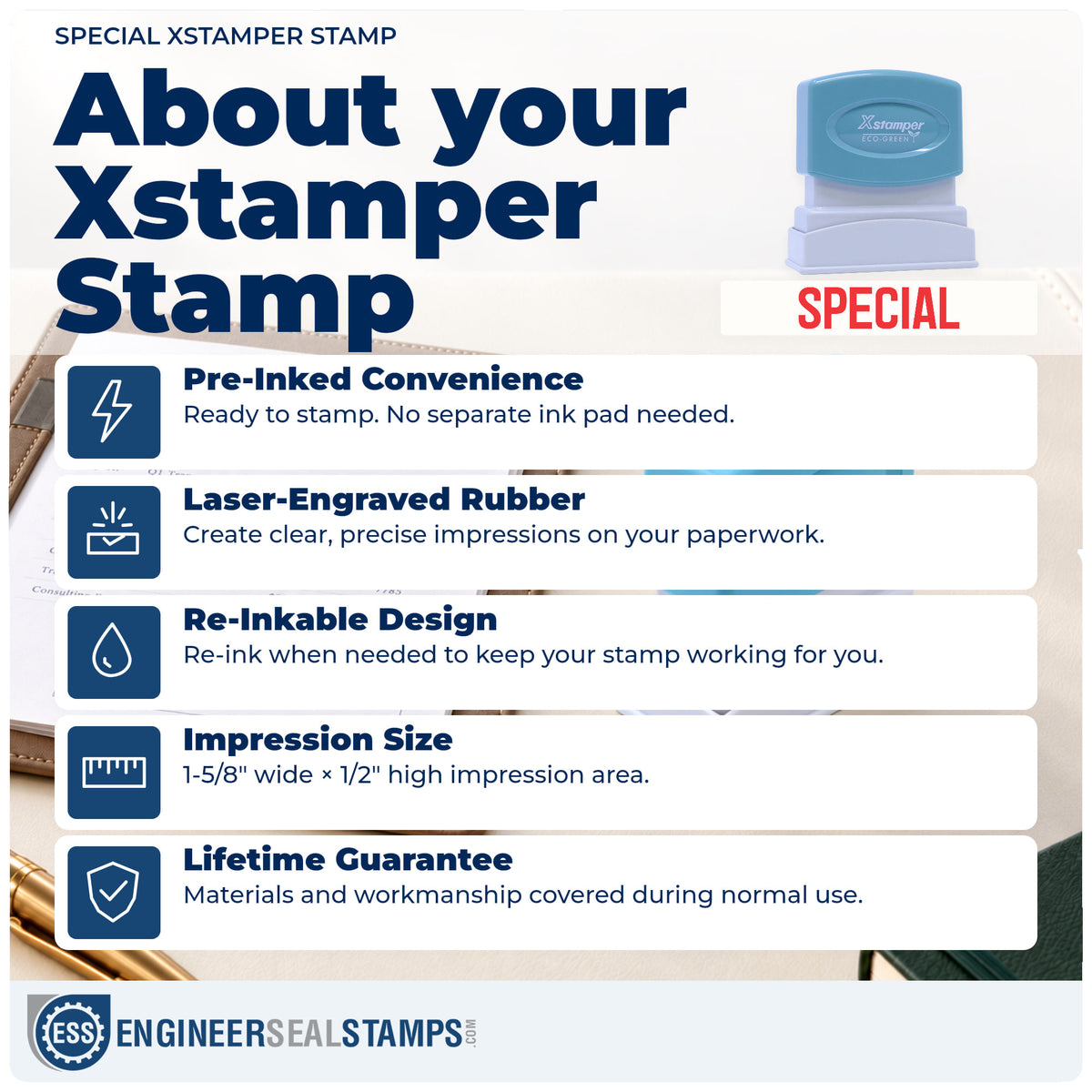 About the "Special" Xstamper No. 1035 stamp and how to care for it