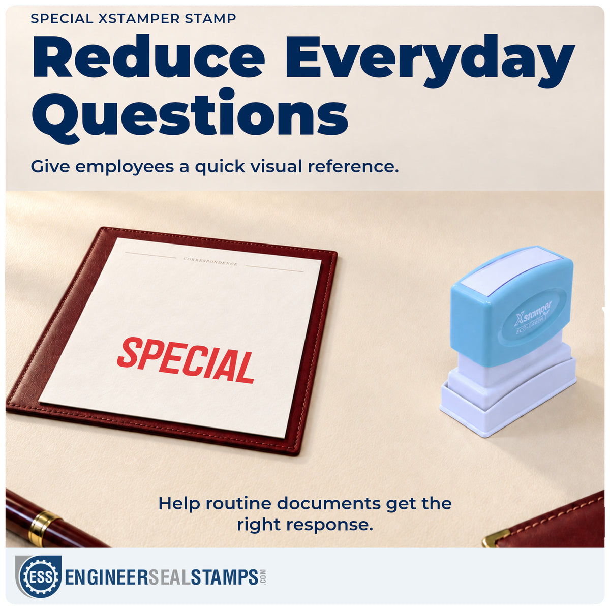 Where the "Special" imprint fits in an office document workflow