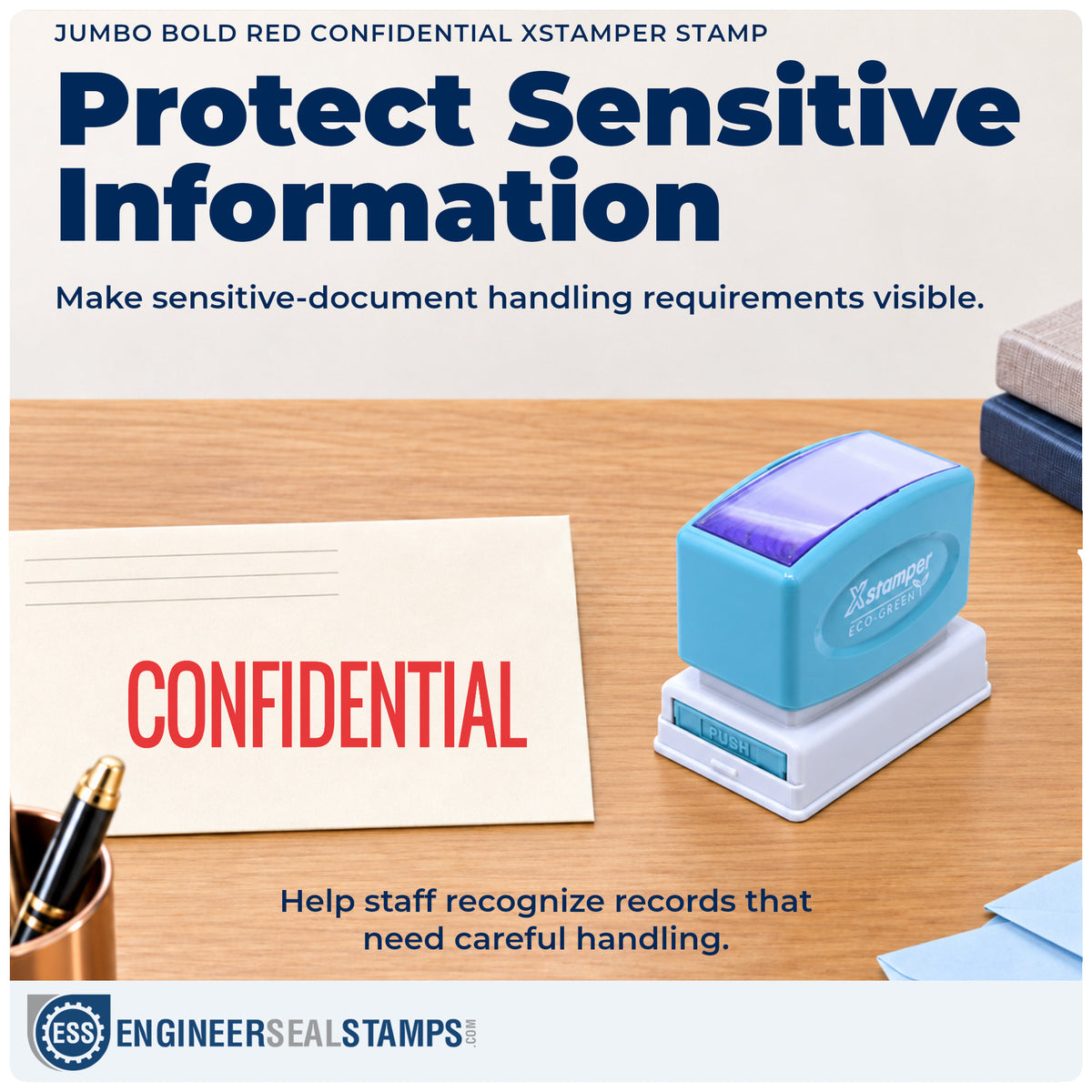 Where the "Confidential" imprint fits in an office document workflow