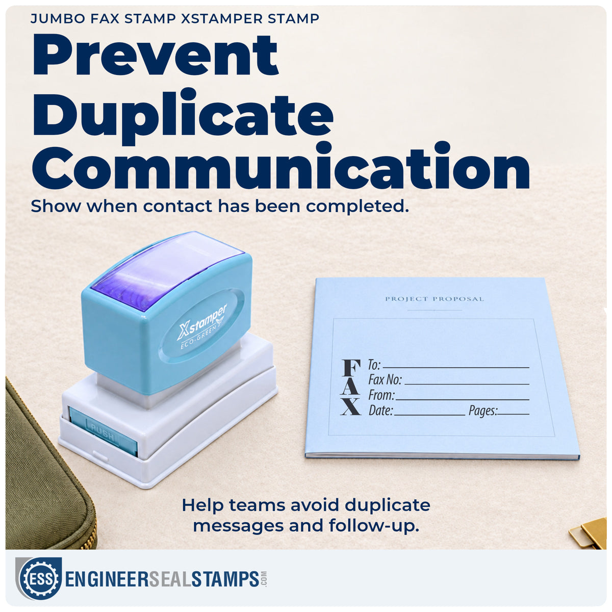 Where the "Fax stamp" imprint fits in an office document workflow