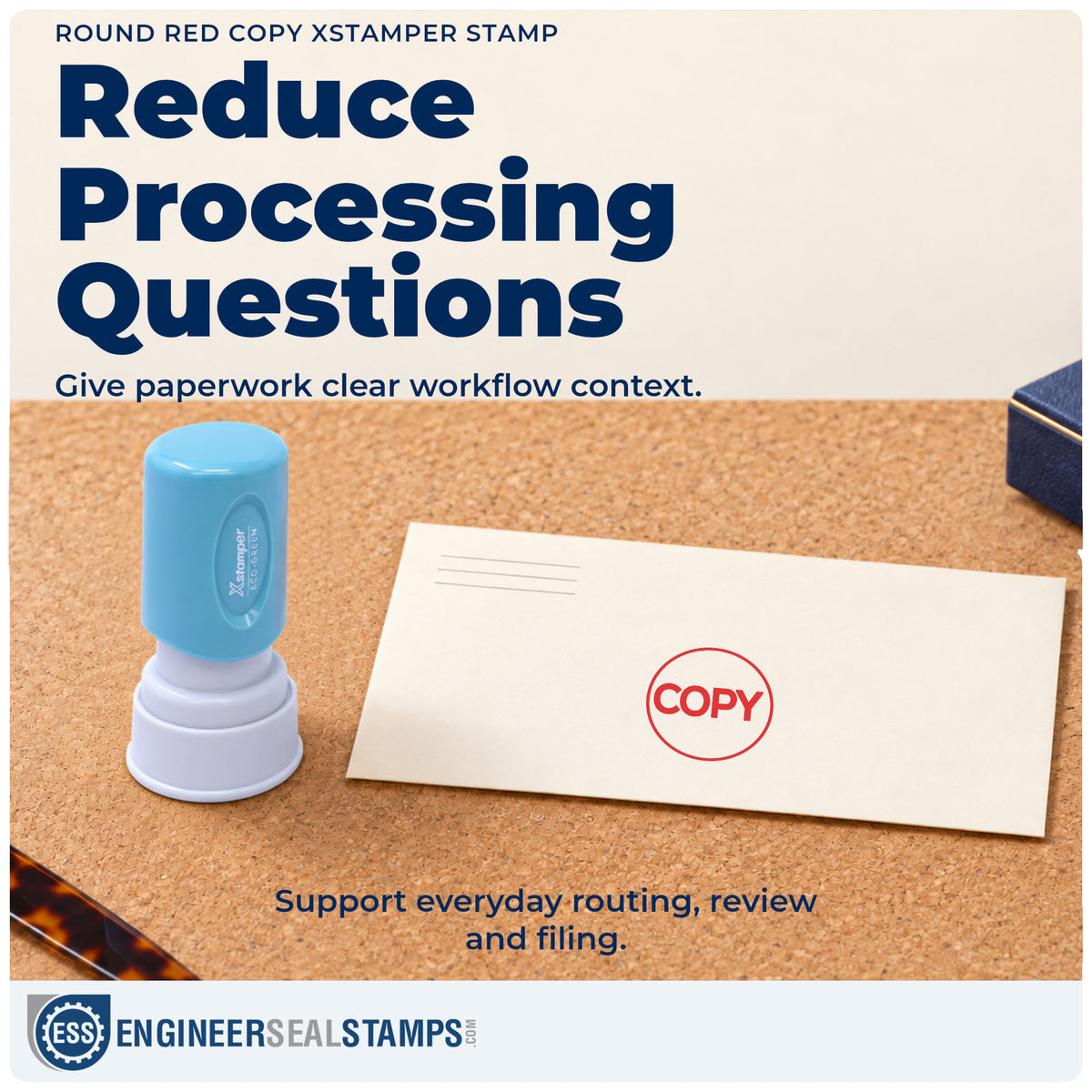 Where the "Copy" imprint fits in an office document workflow