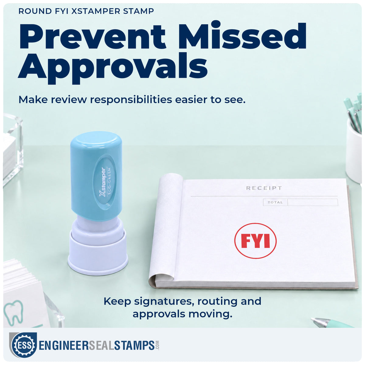 Where the "FYI" imprint fits in an office document workflow