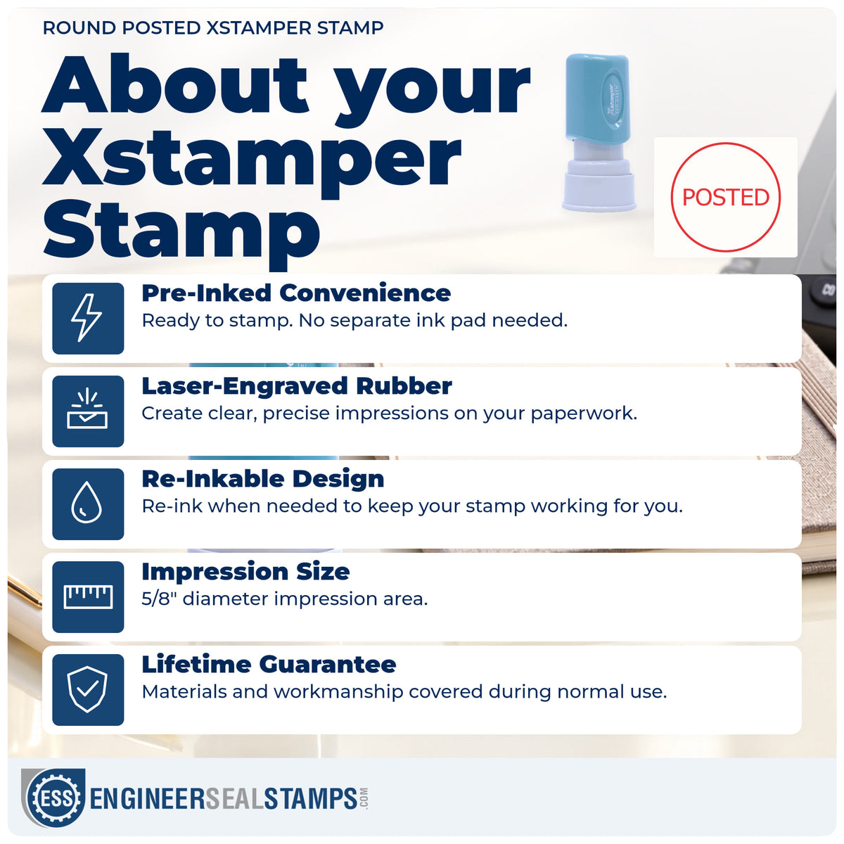 About the "Posted" Xstamper No. 11363 stamp and how to care for it