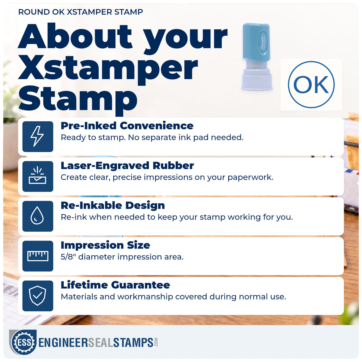 About the "OK" Xstamper No. 11357 stamp and how to care for it