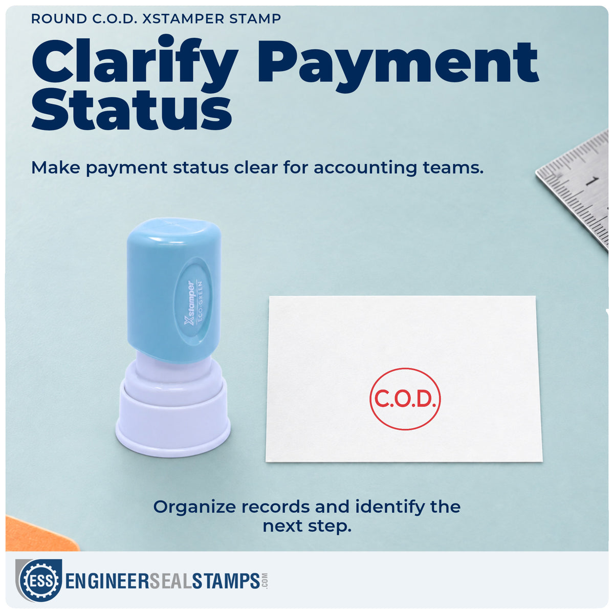 Where the "C.O.D." imprint fits in an office document workflow