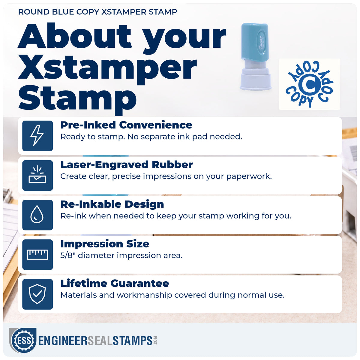 About the "Copy" Xstamper No. 11422 stamp and how to care for it