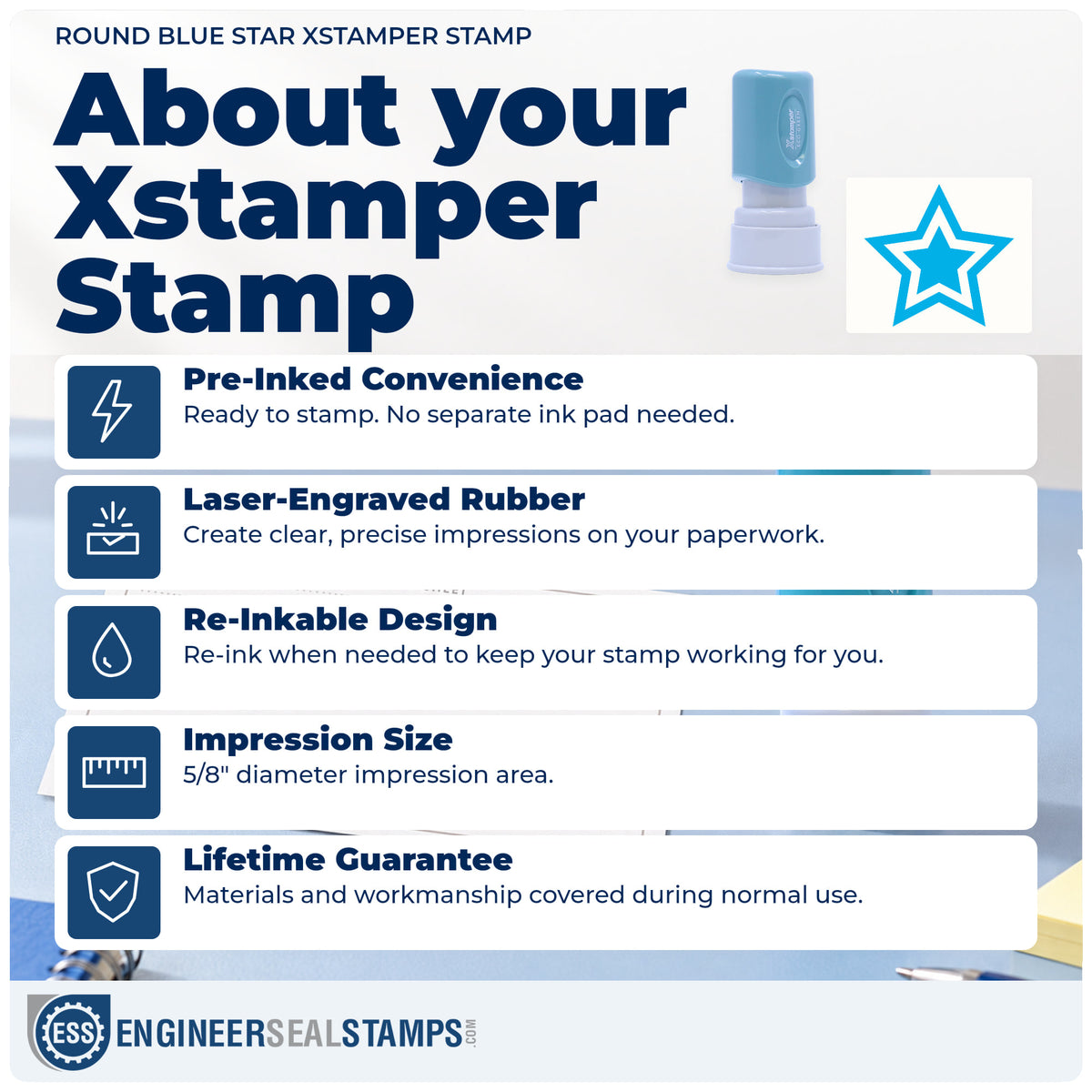 About the "Star" Xstamper No. 11421 stamp and how to care for it