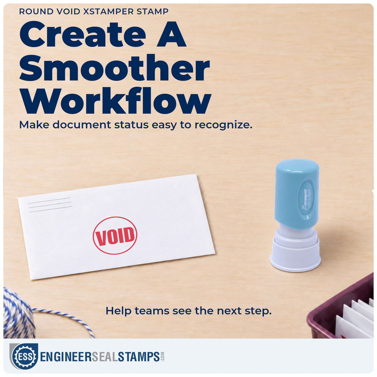 Where the "Void" imprint fits in an office document workflow