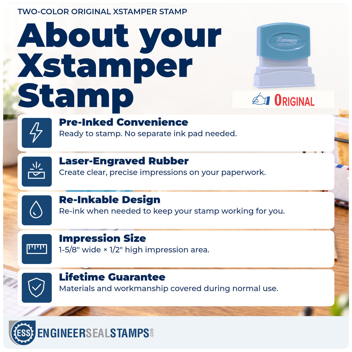 About the "Original" Xstamper No. 2039 stamp and how to care for it