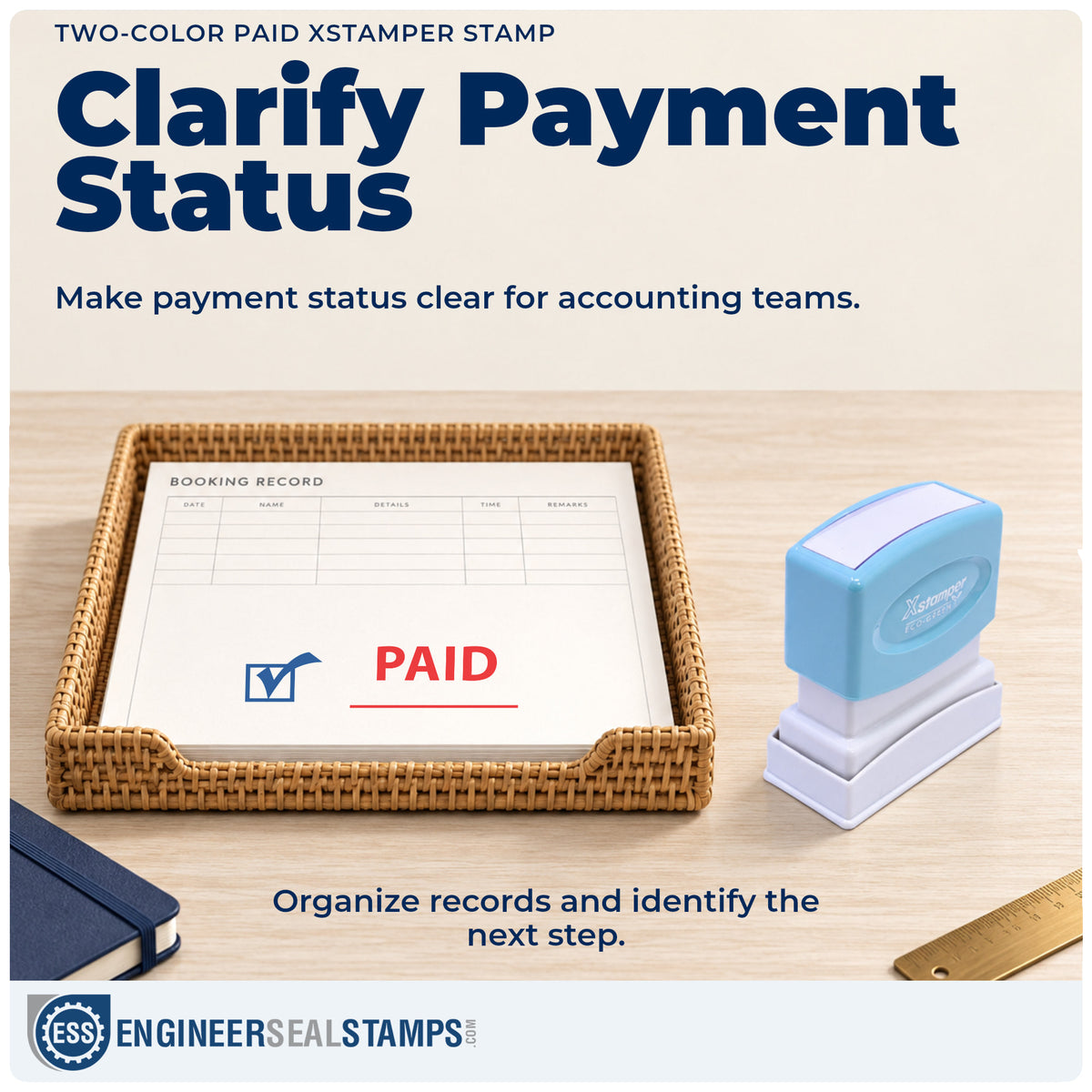 Where the "Paid" imprint fits in an office document workflow