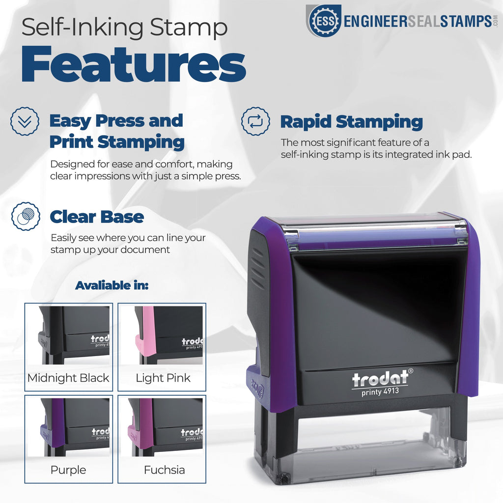 Custom Address Stamp for Arizona Residents - Self-Inking, Customizable ...