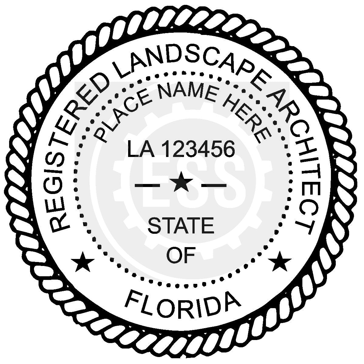 Florida Landscape Architect Seal Setup
