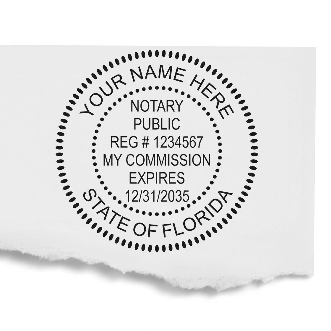 Florida Notary Seal and Florida Notary Stamp Kit, Desk Seal and Pre-Inked Notary Stamp