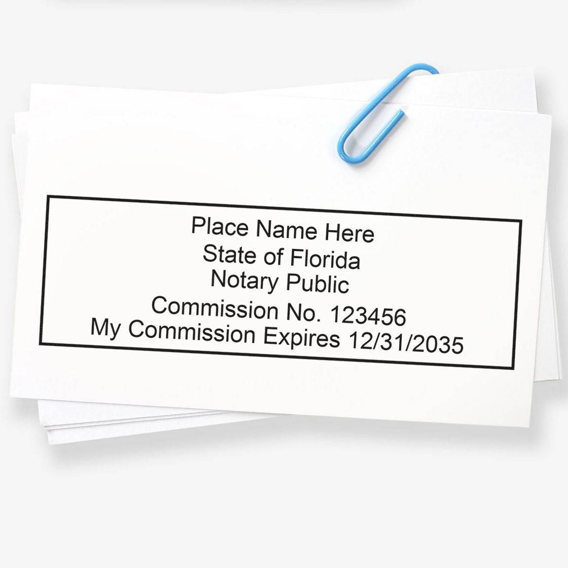 Florida Notary Public Kit with Rubber Stamps