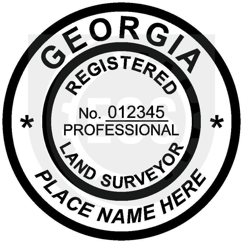 Georgia Land Surveyor Seal Setup