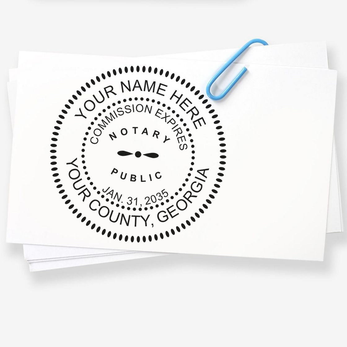 Georgia MaxLight Notary Stamp and Seal Kit