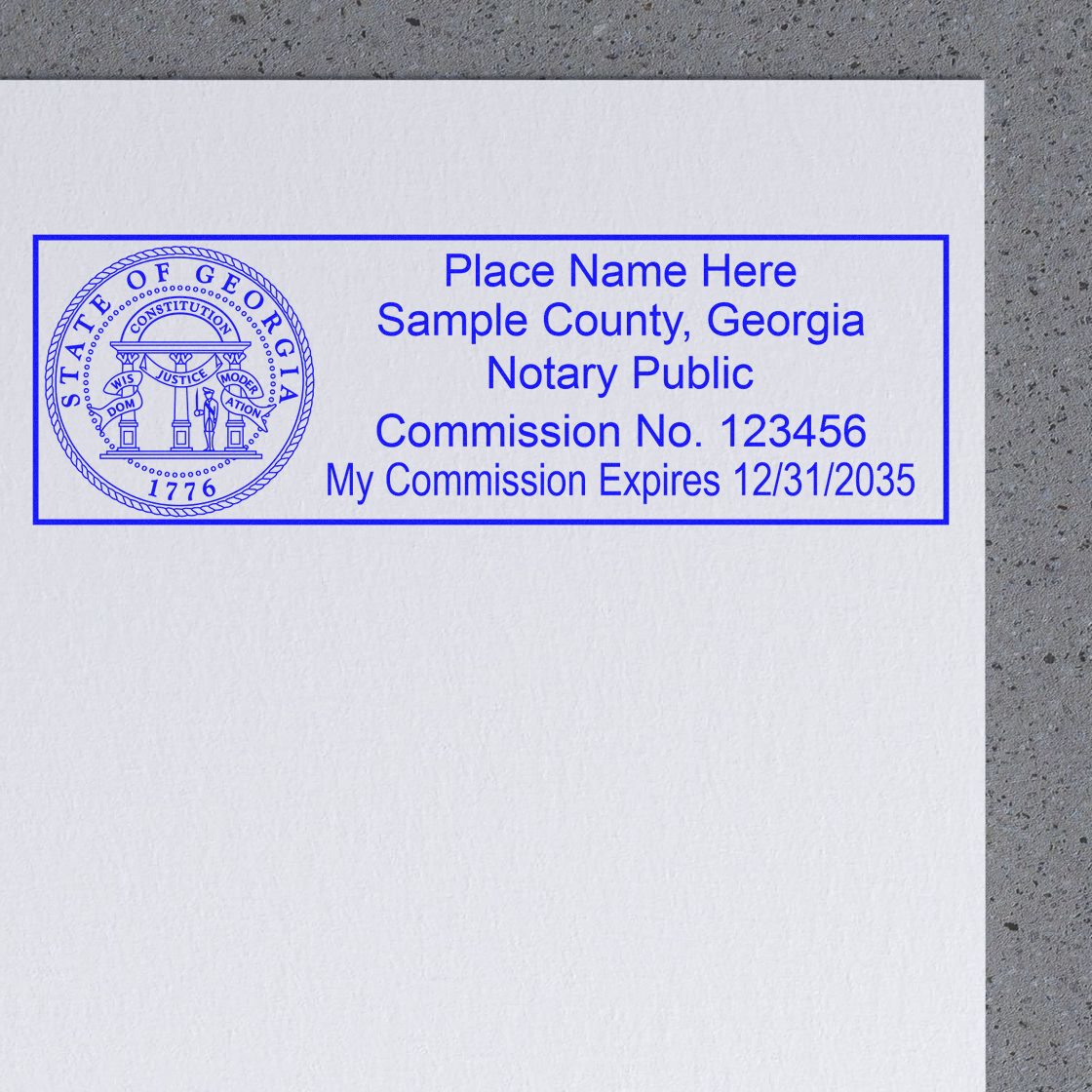 Rectangular Slim and Hybrid Seal Georgia Notary Supply Stamp and Seal Kit