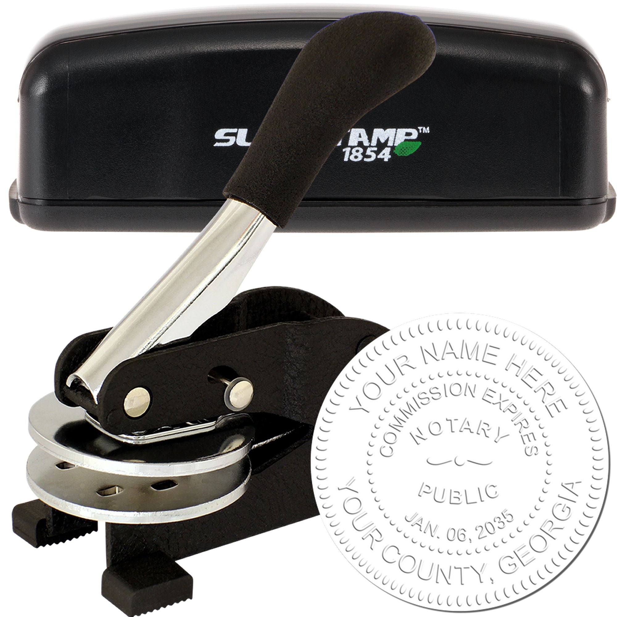 Georgia Rectangular Slim Notary Stamp and Seal Kit