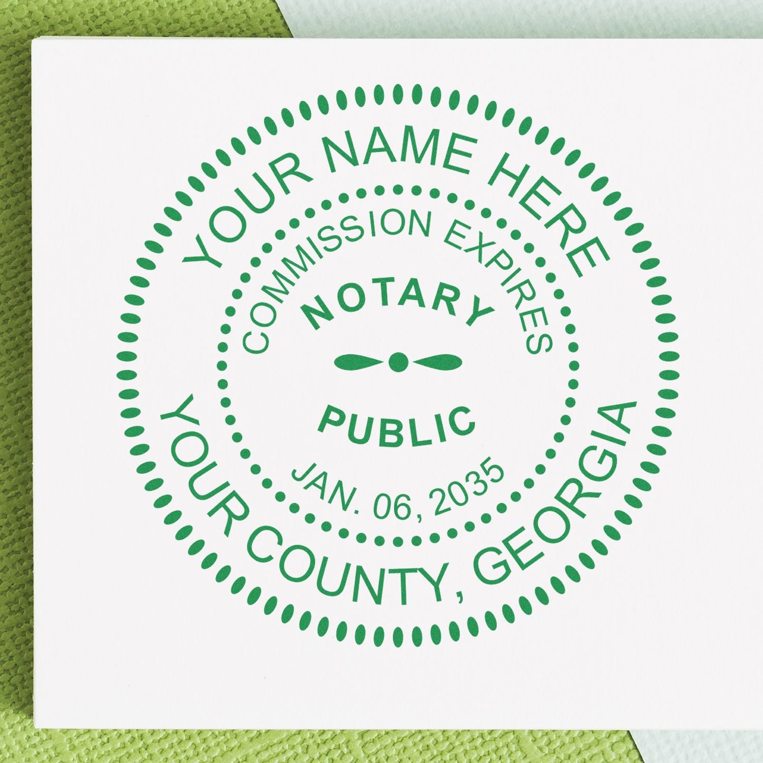 GA Notary Seal and Stamp with Hybrid Notary Seal and Round Notary Stamp