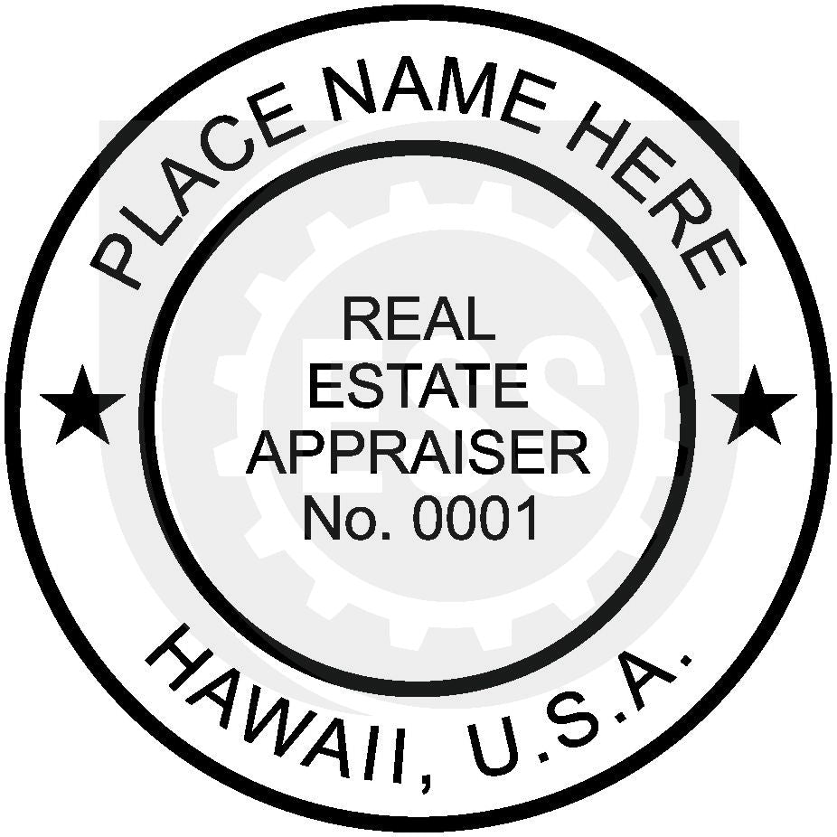 Hawaii Real Estate Appraiser Seal Setup