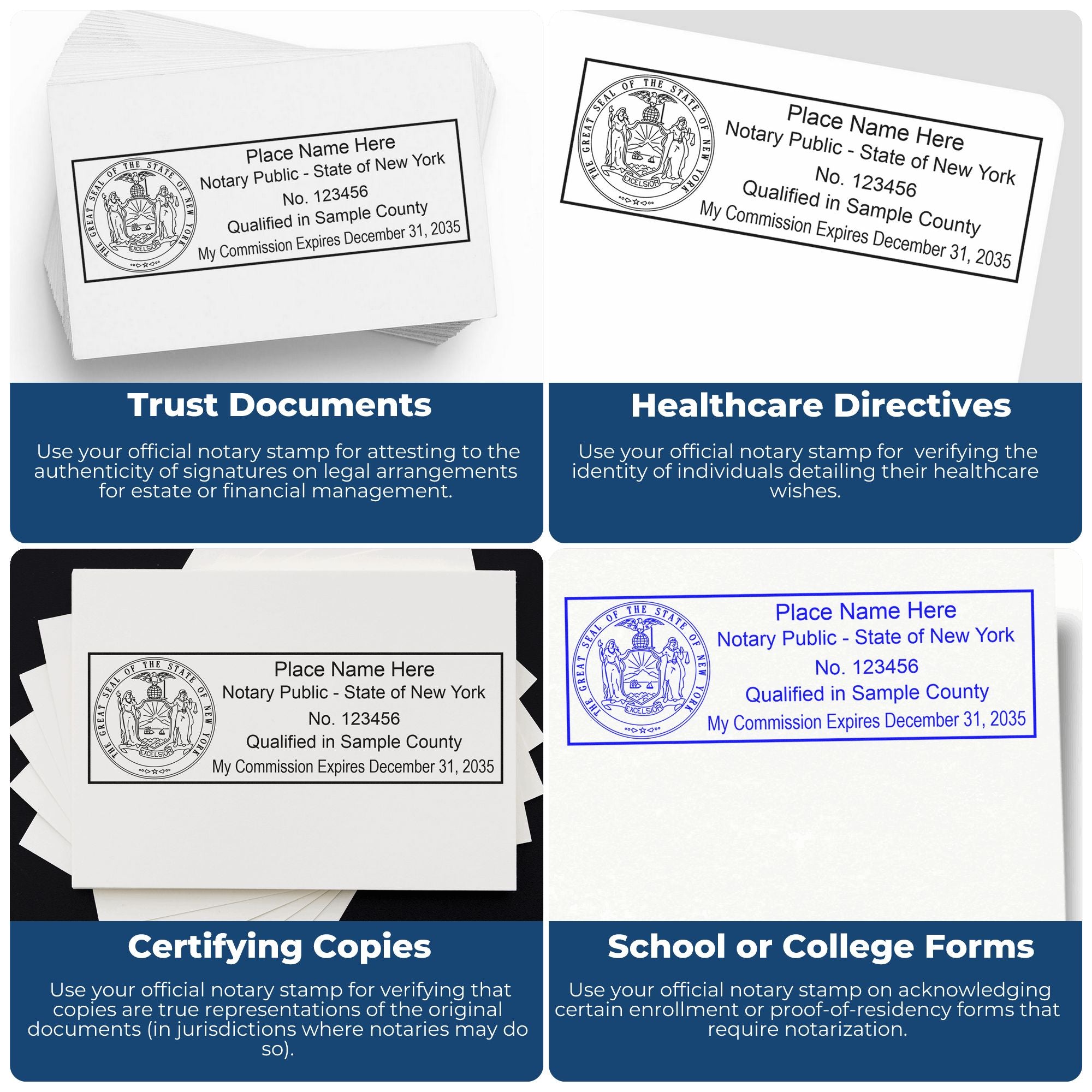 Rectangular Self Inking New Mexico Notary Stamp and New Mexico Notary Soft Seal