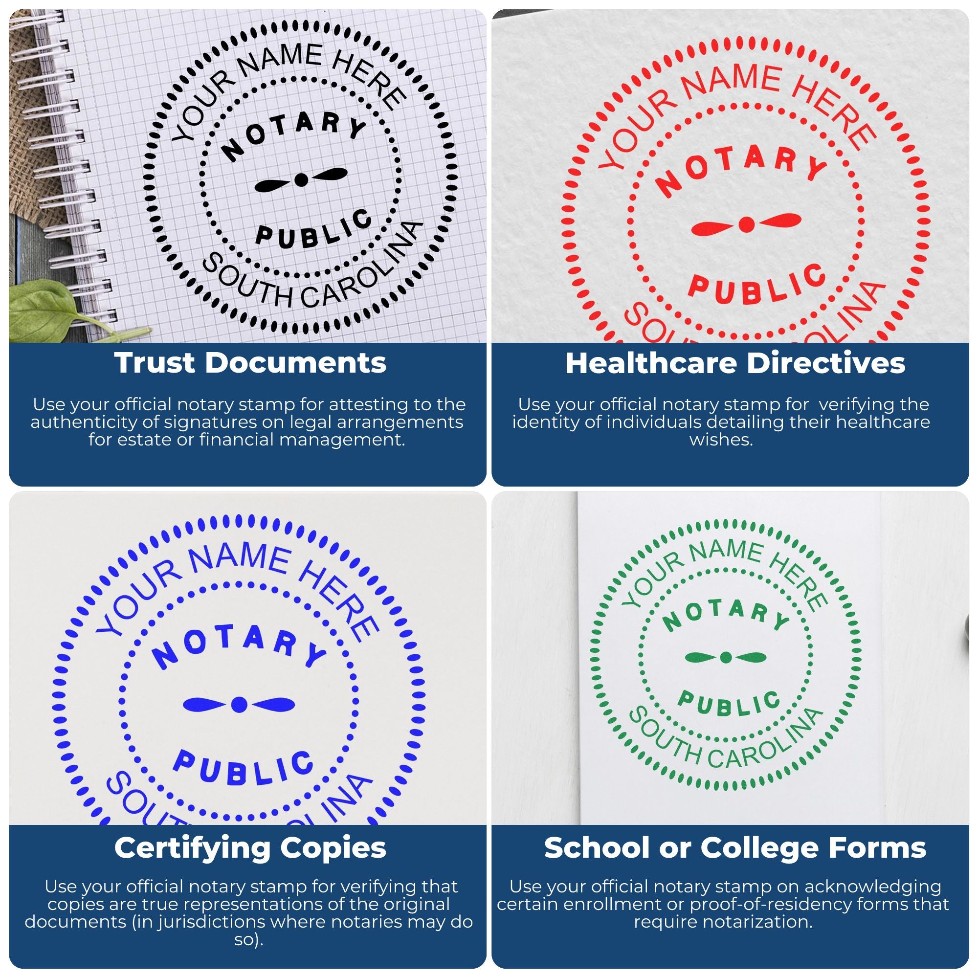 Notary Stamp and Seal Bundle Kit South Carolina