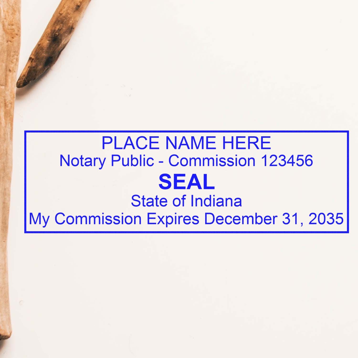 Indiana Notary Public Kit with Rubber Stamps