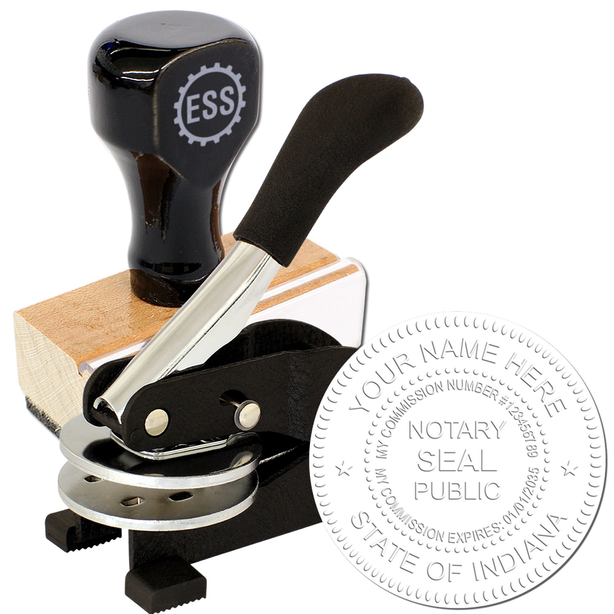 Complete Indiana Notary Stamp and Seal Kit - Essential for Indiana ...
