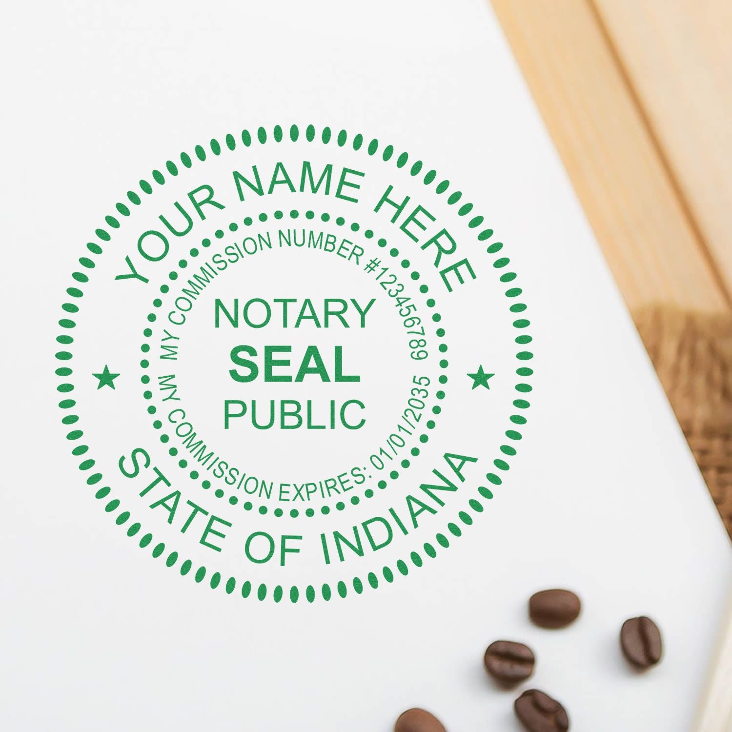 Indiana MaxLight Notary Stamp and Seal Kit