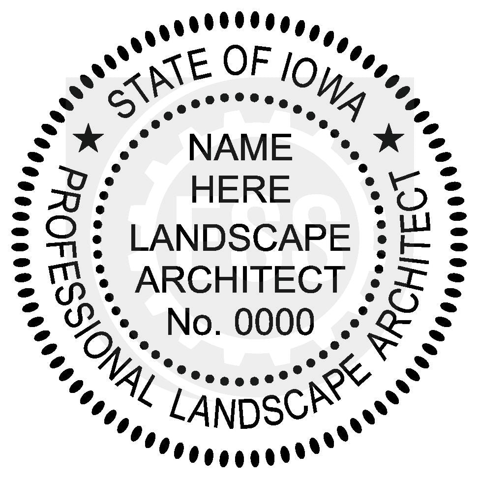 Iowa Landscape Architect Seal Setup