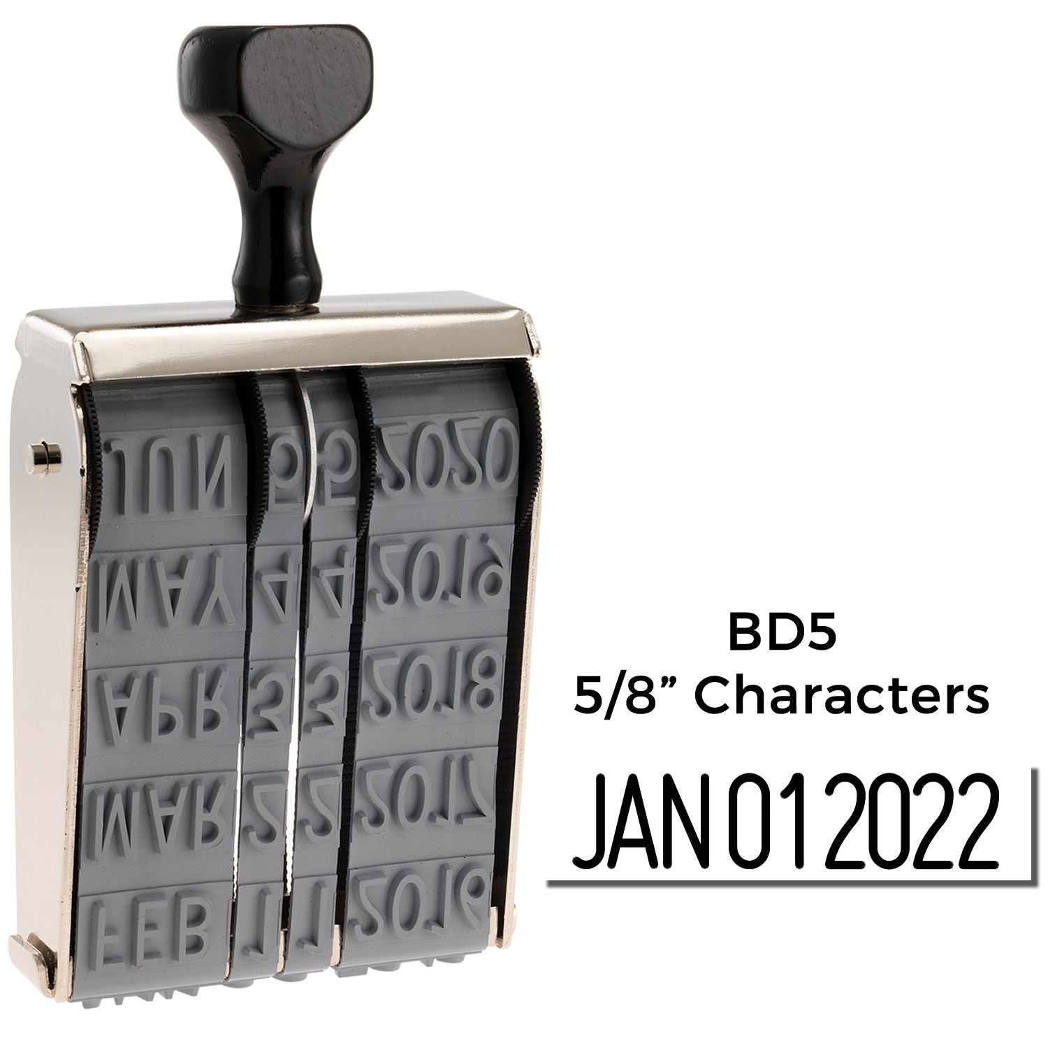 Extra Large Date Stamp Size 5/8 Characters