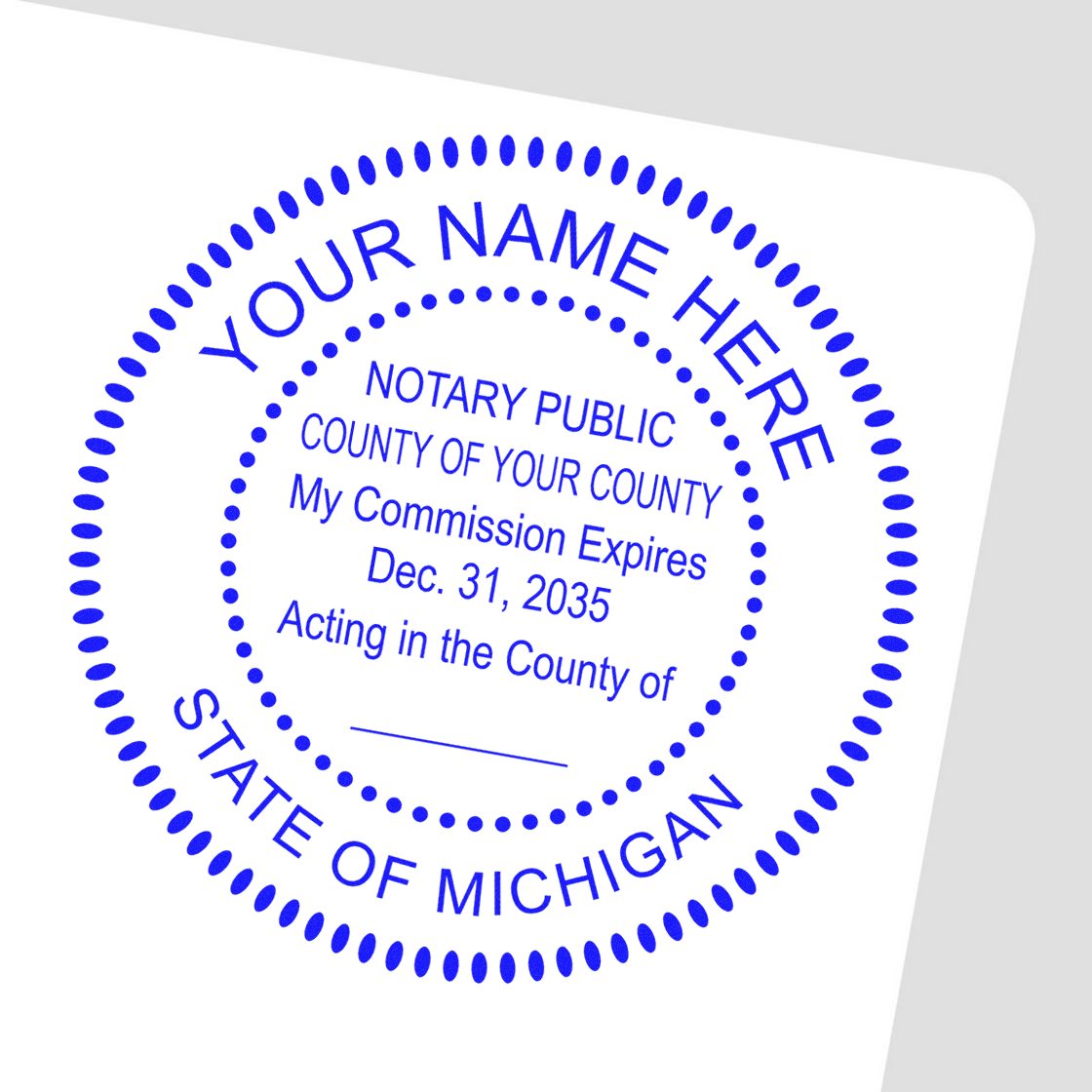 Notary Stamp and Seal Bundle Kit Maine