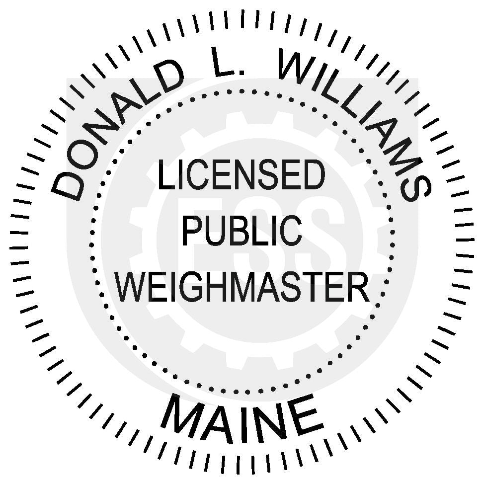 Maine Public Weighmaster Seal Setup