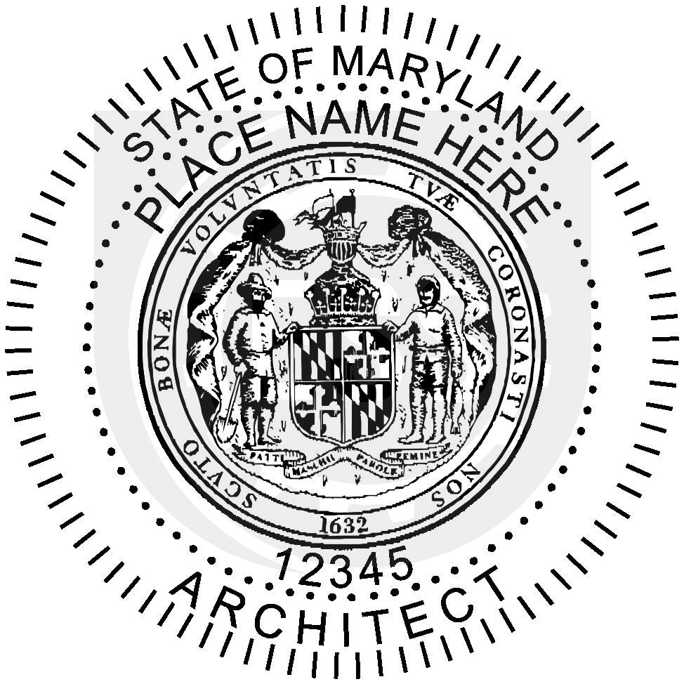 Maryland Archtiect Seal Setup