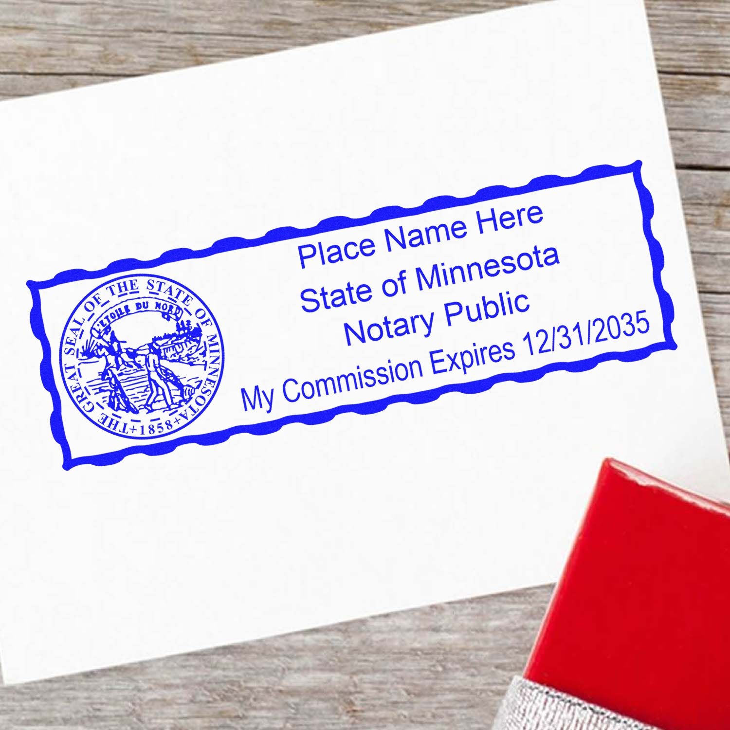 Rectangular Slim and Hybrid Seal Minnesota Notary Supply Stamp and Seal Kit