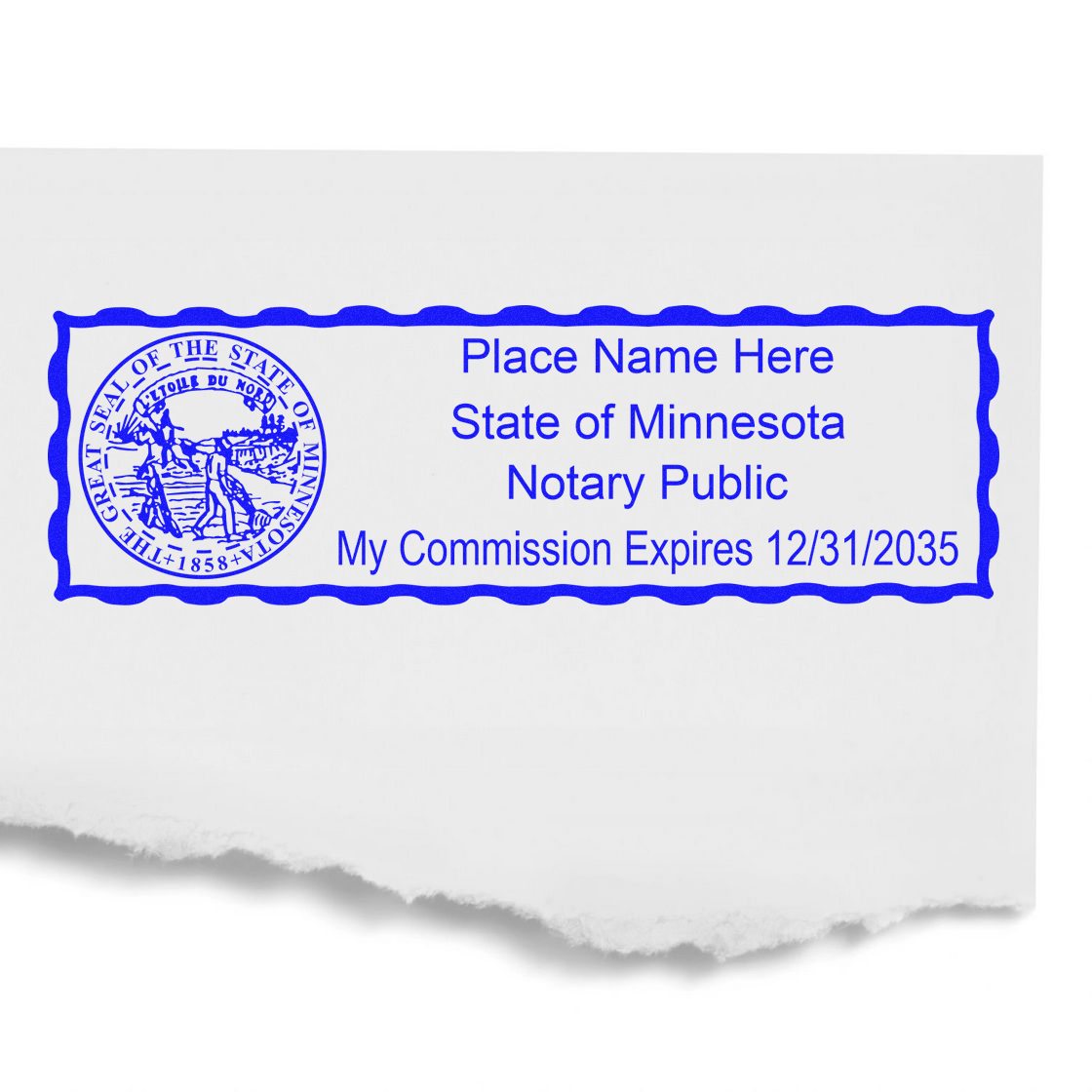 Minnesota Rectangular Slim Notary Stamp and Seal Kit