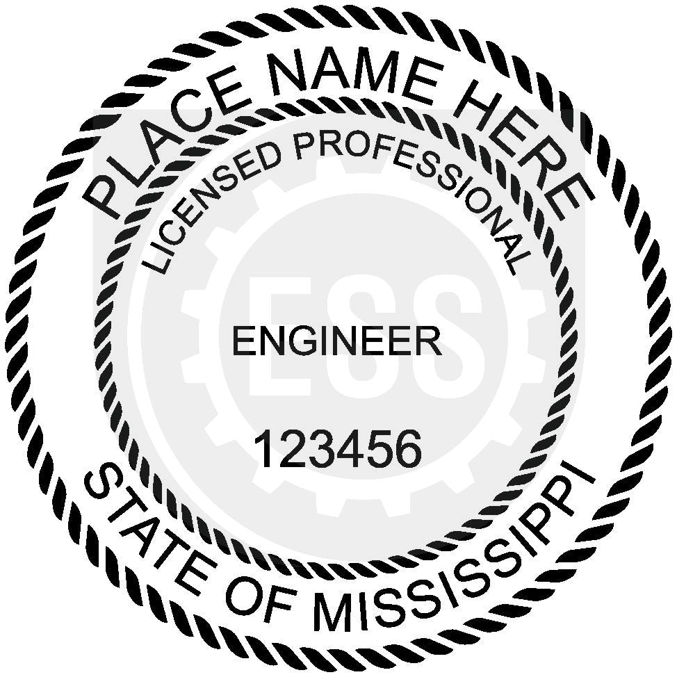 Mississippi Engineer Seal Setup