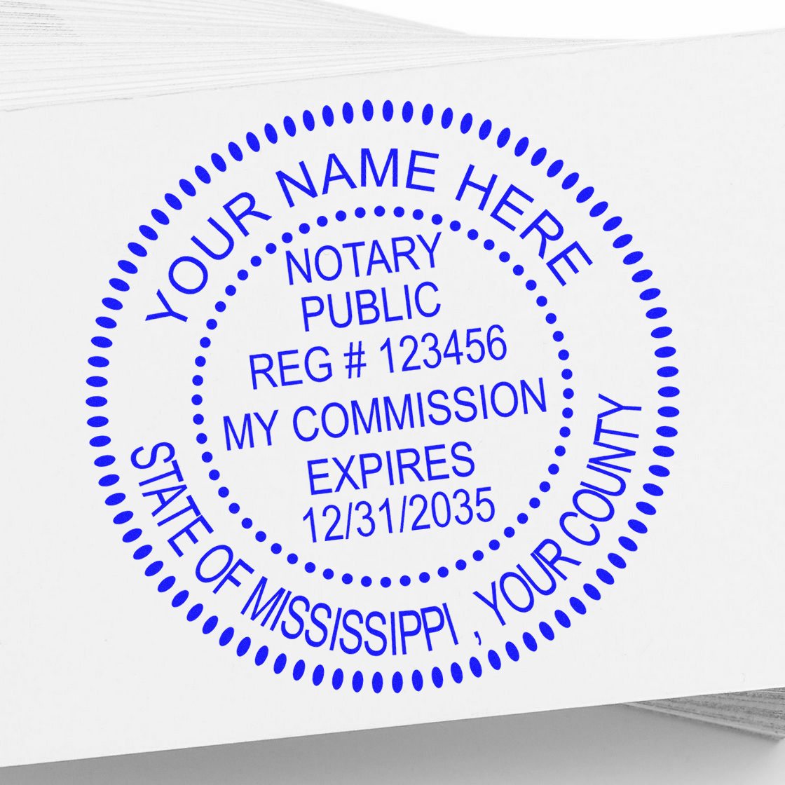 Mississippi Soft Notary Supply Kit with Stamp and Notary Seal