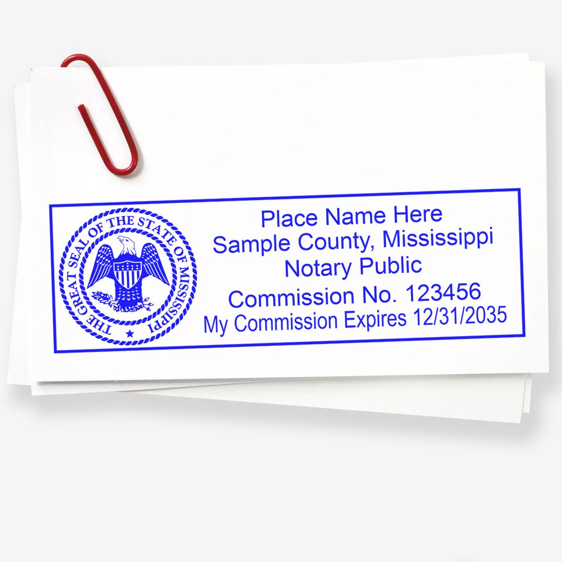Notary Seal MS and Notary Stamp Mississippi Bundle Kit