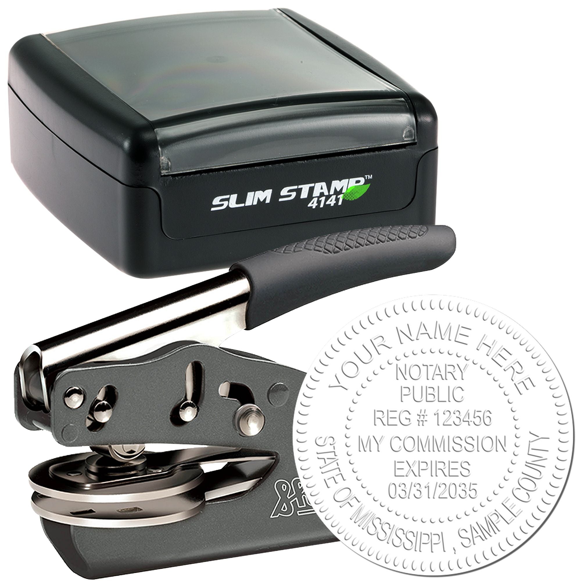 Notary Stamp and Seal Bundle Kit Mississippi