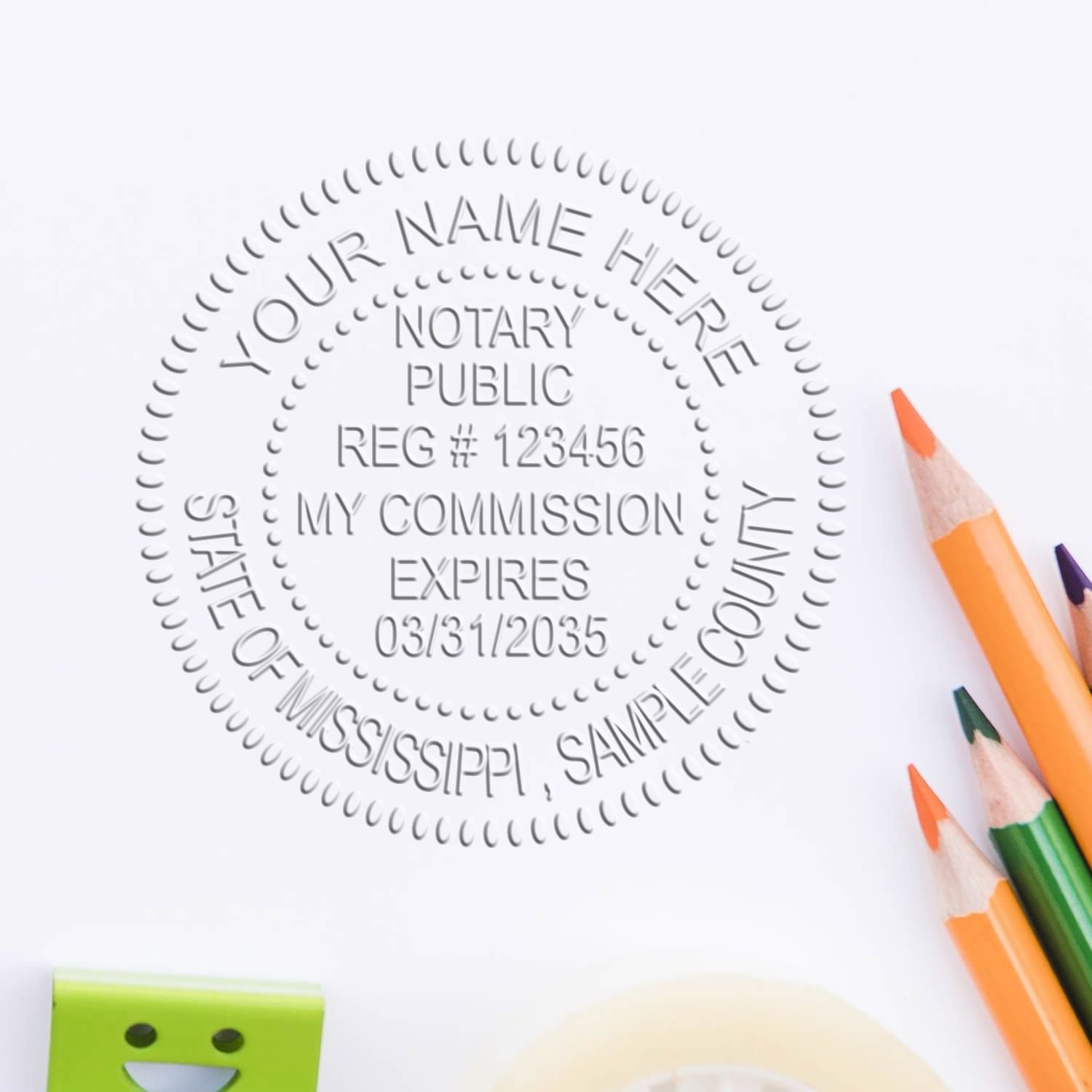Mississippi Soft Notary Supply Kit with Stamp and Notary Seal